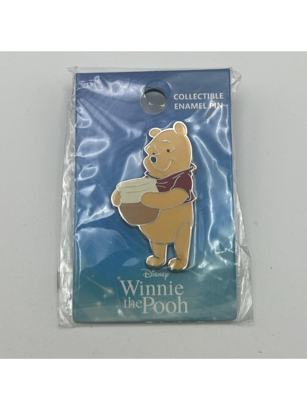 Disney Winnie the Pooh Bear Honey Hunny Pot Pin NEW Sealed Enamel 1.75" NWT - Picture 1 of 6
